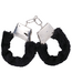 Doc Johnson Comfort & Safety Soft Black Fur Handcuffs for Bondage Play