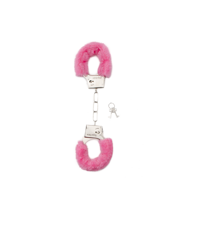 Shots Toys by Shots Playful Pink Fur Handcuffs with Quick-Release for Fun and Safety