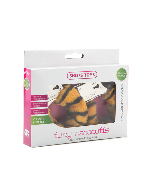 Shots Toys by Shots Fluwelen Handboeien Met Veilig Snelontgrendelingssysteem En Bontvoering