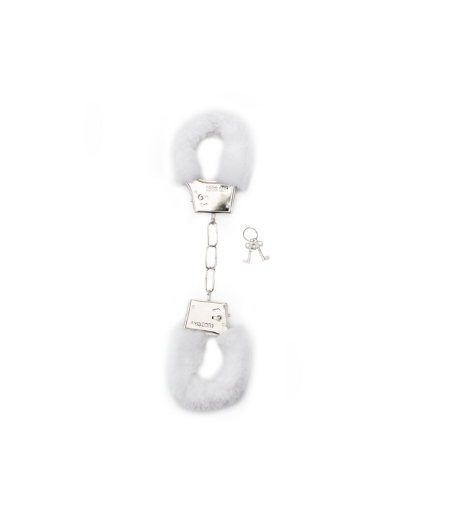 Shots Toys by Shots Fluffy White Handcuffs | Comfortable, Safe & Naughty Fun by Shots Toys