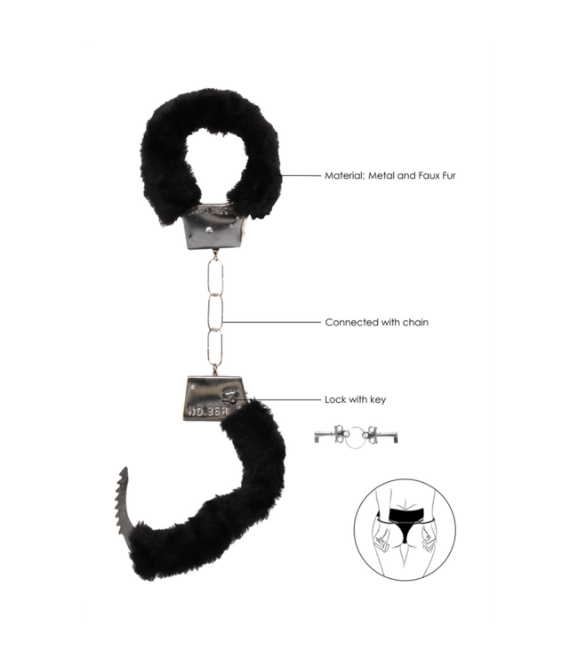 Ouch! Furry Beginner's Handcuffs - Safe & Playful Bedroom Fun!