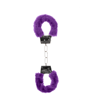 Ouch! Playful Beginner's Fur Handcuffs with Quick-Release for Safe Fun!