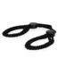 Ouch! Soft Adjustable Black Rope Handcuffs for Comfortable BDSM Play