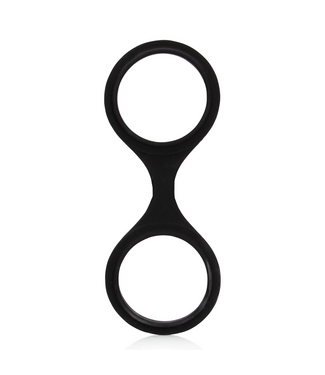 Ouch! Siliconen Beginners Handboeien Zwart - Comfortabel & Huidvriendelijk BDSM Set