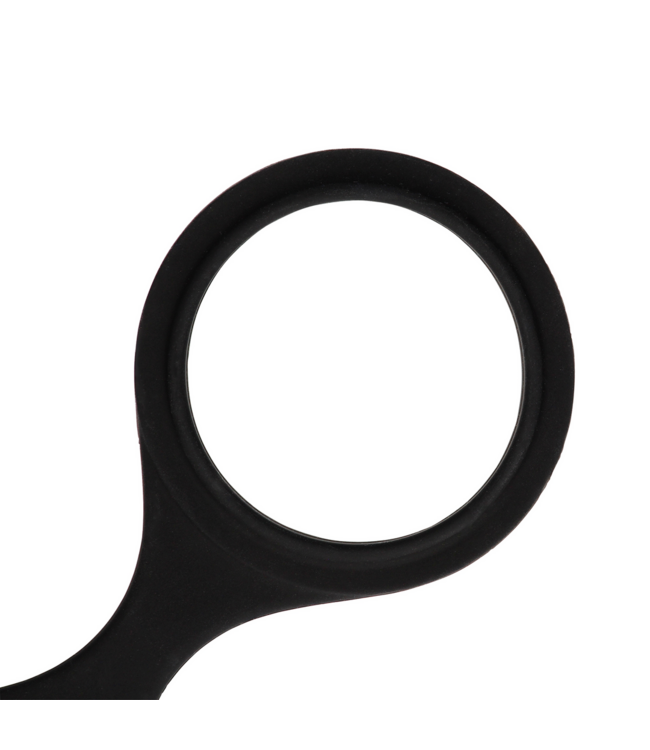 Ouch! Ultra-Soft Black Silicone Handcuffs for Beginner’s Pleasure
