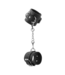 Crushious Adjustable Black Leather Handcuffs - Unisex & Safe for Playful Sessions