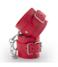Crushious Verstelbare Unisex Handboeien Met Metalen D-Ringen En Afneembare Ketting Rood