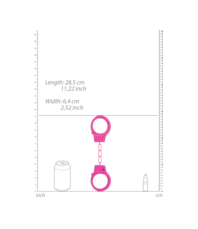 Ouch! Roze Beginners Handcuffs Met Veilig Snelontgrendelingssysteem