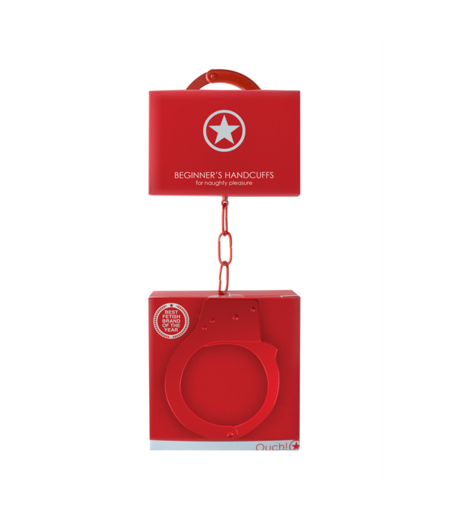 Ouch! Ouch! Beginner's Red Handcuffs – Safe & Fun for Playful Bonding