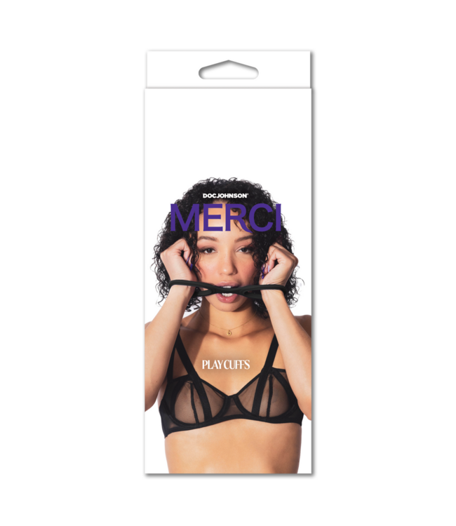 Doc Johnson Merci Silicone Play Cuffs - Comfortable, Safe, and Flexible Bondage