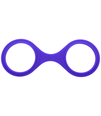Doc Johnson Purple Silicone Bondage Cuffs - Soft, Flexible & Comfortable Restraint