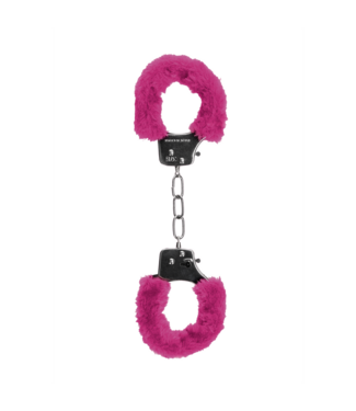 Ouch! Verspielte Pleasure Handschellen Furry Pink – Sicher fesseln zu zweit