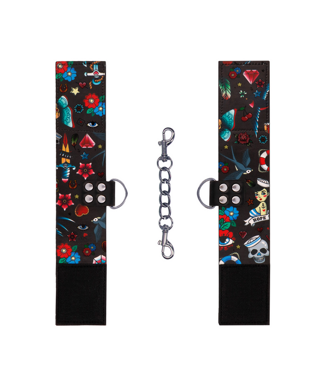 Ouch! Ouch! Adjustable Printed Handcuffs - Comfortable & Sturdy Fun!