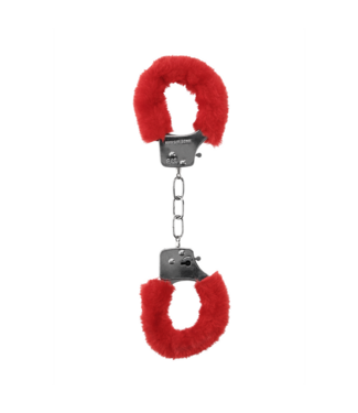 Ouch! Furry Pleasure Handschellen Rot – Sicher und verspielt für Paare