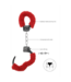 Ouch! Playful Furry Red Pleasure Handcuffs - Safe, Comfortable & Fun!