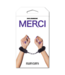 Doc Johnson Metalen Fluff Cuffs Met Zwart Zacht Nepbont Voor Comfortabele Bondage