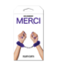 Doc Johnson Purple Fluff Cuffs | Soft Bondage Handcuffs for Safe Play Adventures
