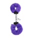 Doc Johnson Purple Fluff Cuffs | Soft Bondage Handcuffs for Safe Play Adventures