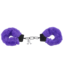 Doc Johnson Purple Fluff Cuffs | Soft Bondage Handcuffs for Safe Play Adventures