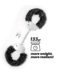 Crushious Spangle Black Metal Handcuffs with Soft Plush - Crushious