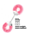 Crushious Spangle Pink Plush Handcuffs - Adjustable, Safe, & Stylish Role Play