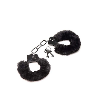 XR Brands Faux Fur Handcuffs - Soft, Adjustable & Secure for Sensual Play