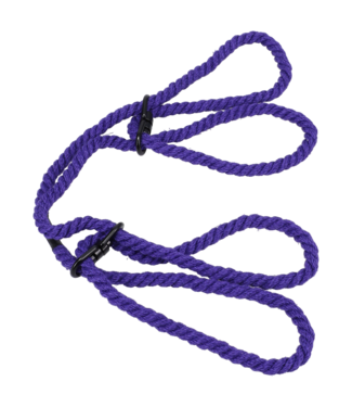 Doc Johnson Doc Johnson 6mm Hennep Bondage Touw Met Slip-Ring Paars – Veilig Comfort