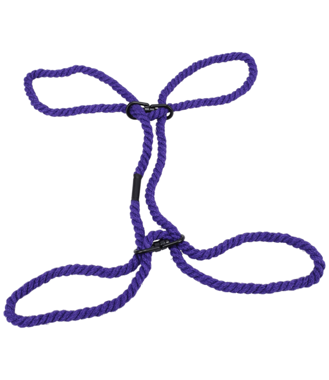 Doc Johnson 6 mm Hanf-Bondage-Seile in Lila – Flexibel, sicher und für alle Level
