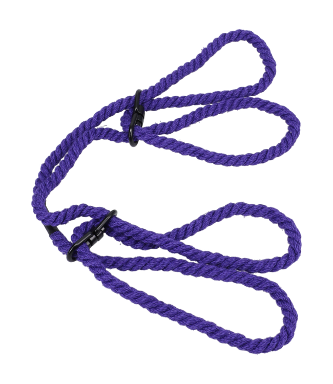 Doc Johnson 6mm Purple Hemp Cuffs – Comfortable, Safe, Adjustable Bondage Ropes