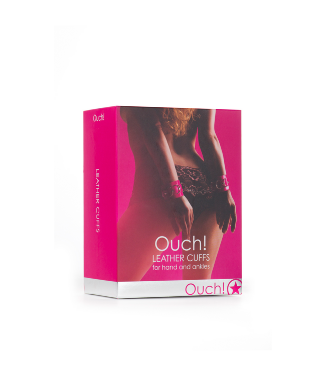 Ouch! Ouch! Leather Handcuffs - Adjustable, Sturdy & Comfortable Pleasure Gear