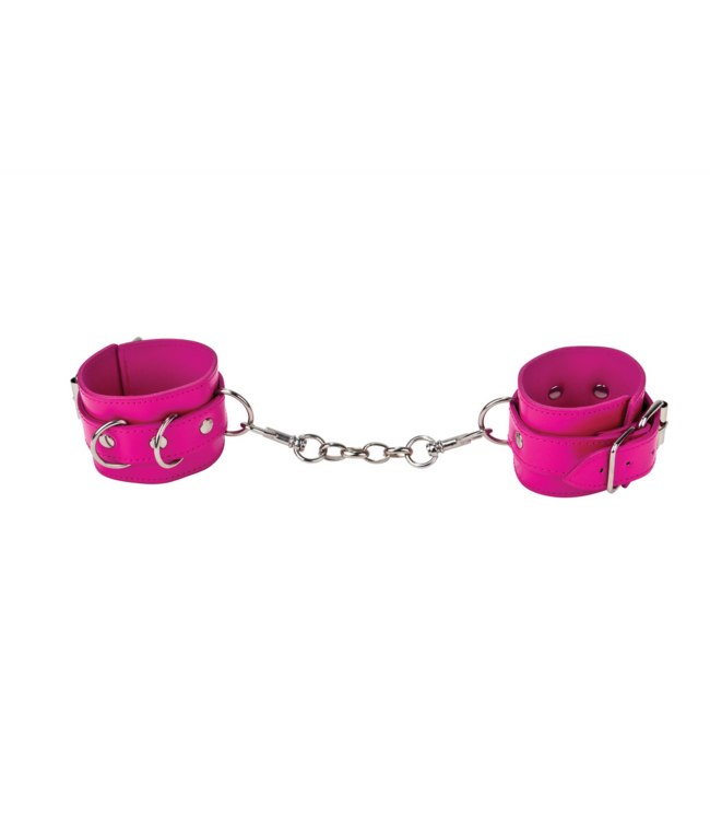 Ouch! Ouch! Leather Handcuffs - Adjustable, Sturdy & Comfortable Pleasure Gear