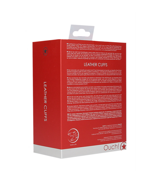 Ouch! Ouch! Leather Cuffs - Stylish, Adjustable & Durable for Adventure