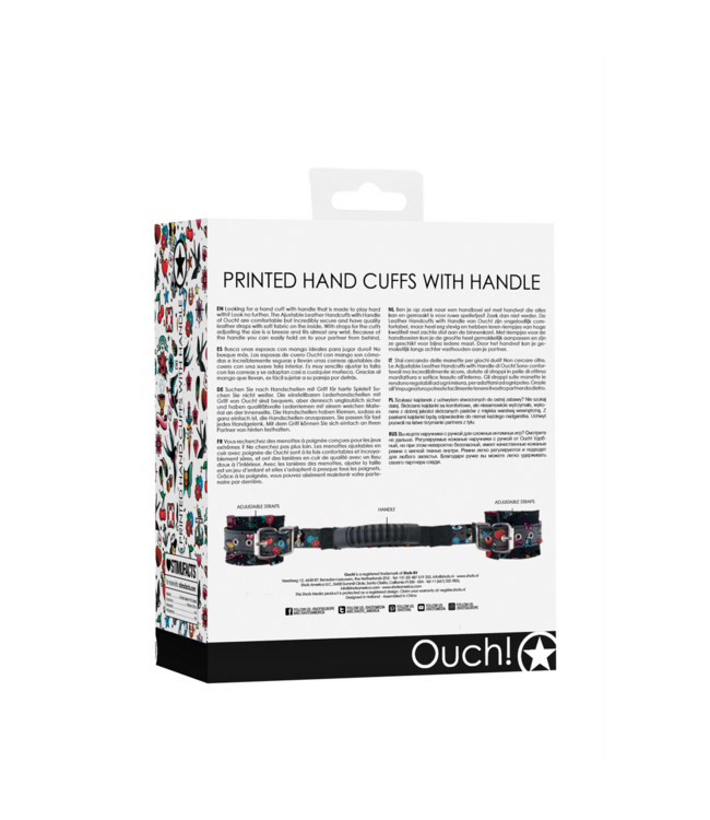 Ouch! Multifunctional Comfort Handcuff Set with Handle & Adjustable Straps