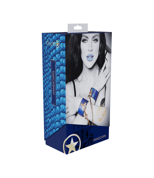 Ouch! Florence Collection Blue Handcuffs - Stylish, Durable & Safe