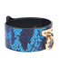 Ouch! Florence Kollektion: Stilvolle Handfesseln aus Leder in Blau