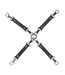 Ouch! Ouch! Venice Collection 4-Way Hogtie Verbinder Zwart Gelamineerd Leer