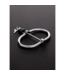 Steel by Shots Roestvrijstalen D-Shape Handboeien Met Integraal Hangslot Steel By Shots