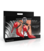 XR Brands Femme Fatale Fesselmanschetten Schwarz/Rot – Veganes Trend-Accessoire