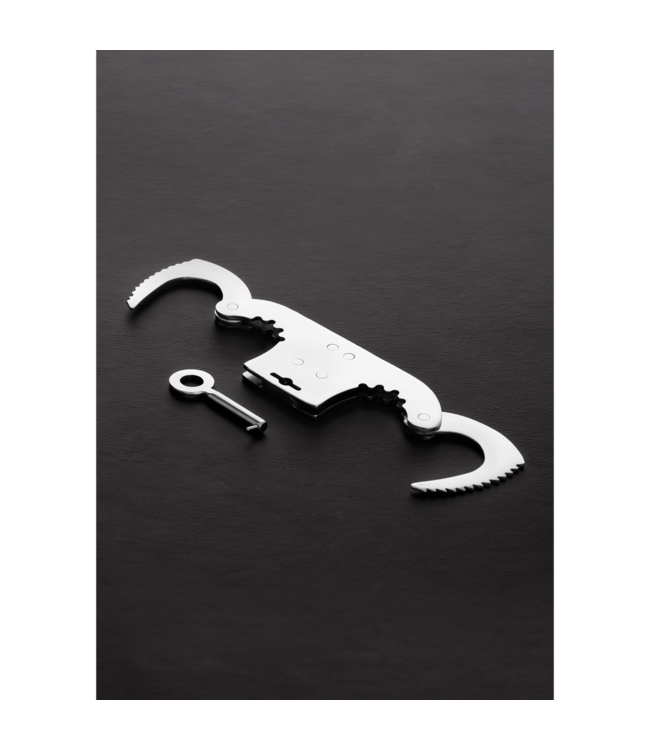 Steel by Shots Adjustable Stainless Steel Thumb Cuffs - Compact & Versatile Bondage Tool