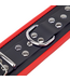 Red Leather Elegante Lederhandschellen in Rot/Schwarz – Verstellbar & Komfortabel