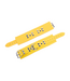 Red Leather Ultra Yellow Leather Handcuffs - Adjustable, Stylish & Durable SM Gear