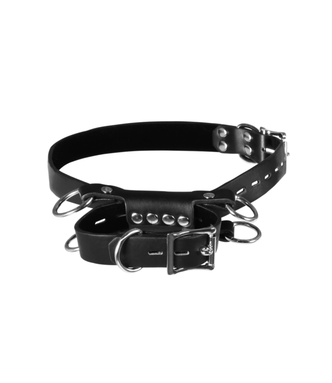 Ouch! Premium Knieband-Set schwarz – Sicherheit und Komfort für Profis