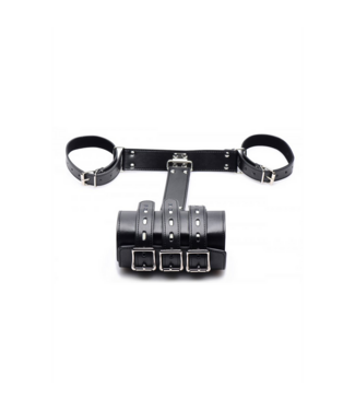 XR Brands Adjustable Strict Arm Binder - Secure Bondage Accessory for Control