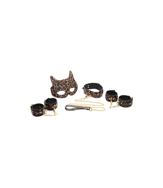 XR Brands Wilder Jaguar Bondage-Set, 7-teilig | Verstellbar & Vegan für Abenteuer