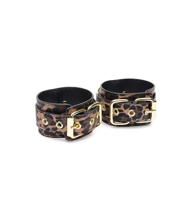 XR Brands Wild Leopard Print 7-Piece Bondage Set - Stylish & Versatile Fun!