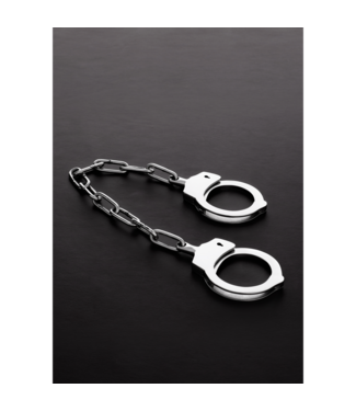 Steel by Shots Roestvrijstalen Comfort Link Chain Handboeien Met Geprofileerde Randen