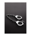 Steel by Shots Roestvrijstalen Comfort Link Chain Handboeien Met Geprofileerde Randen