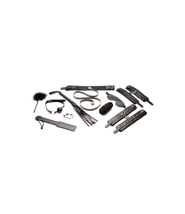 XR Brands Luxury 10-Piece Plush Bondage Set for Comfort and Kinky Excitement