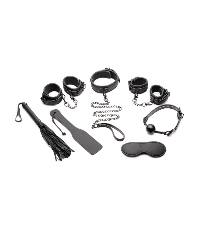 XR Brands 7-Piece Deluxe Bondage Set for Safe and Stylish Intimacy