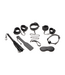 XR Brands XR Brands 7-Delige Bondage Set Met Nikkelvrije Kettingen En PU-Leer